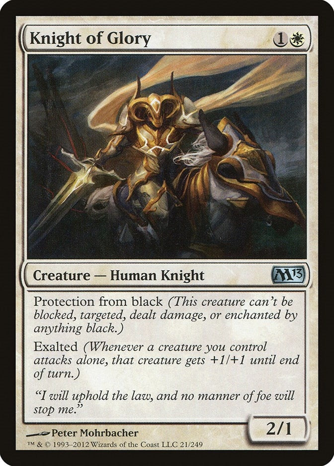 Image for Knight of Glory (Magic 2013 (M13)) (21) - Magic: The Gathering