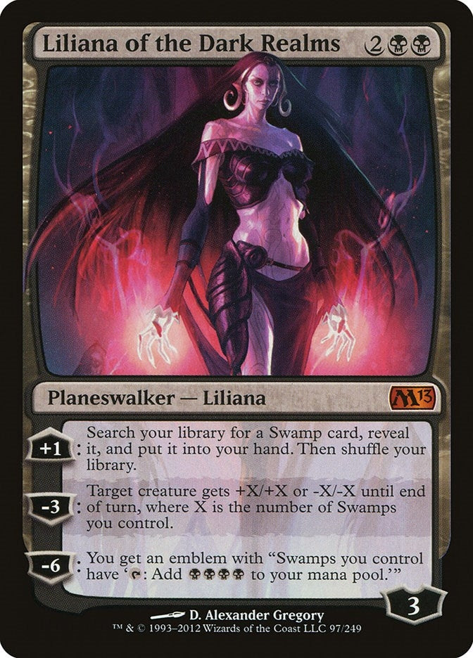 Image for Liliana of the Dark Realms (Magic 2013 (M13)) (97) - Magic: The Gathering