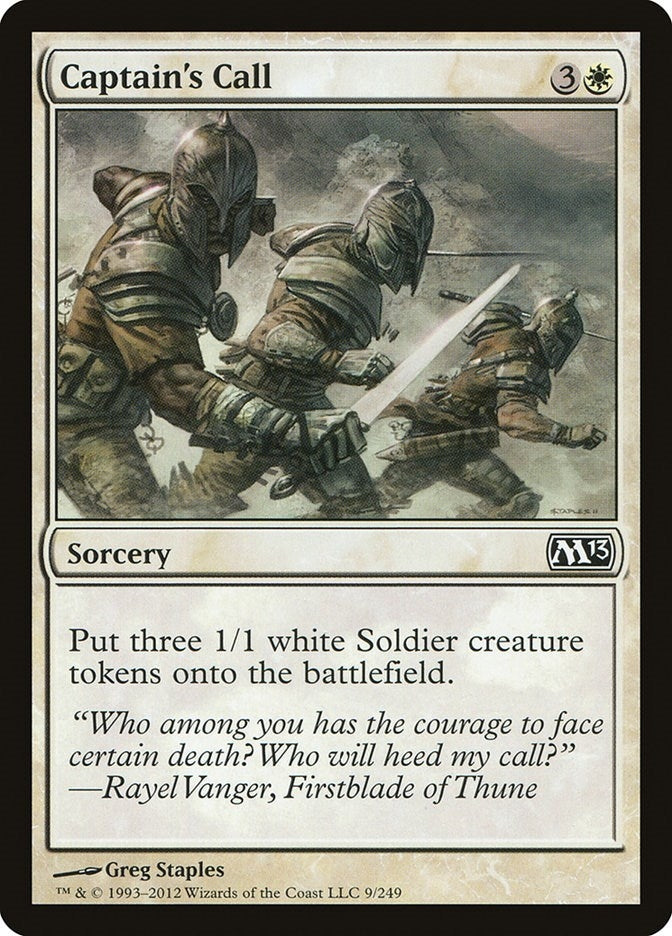 Image for Captain's Call (Magic 2013 (M13)) (9) - Magic: The Gathering