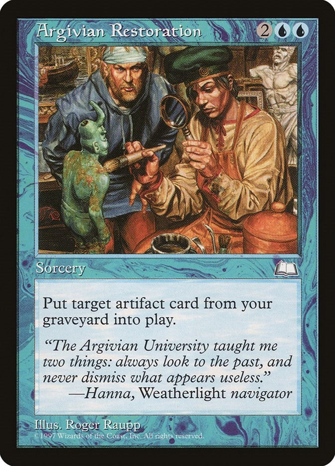 Image for Argivian Restoration (Weatherlight) - Magic: The Gathering