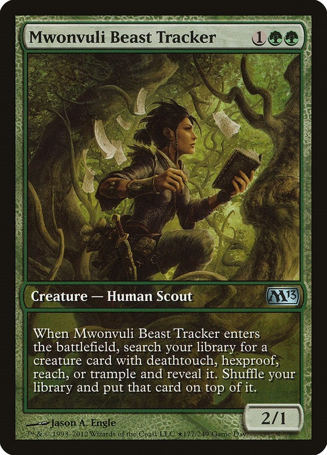 Image for Mwonvuli Beast Tracker (Game Day & Store Championship Promos) (177) - Magic: The Gathering