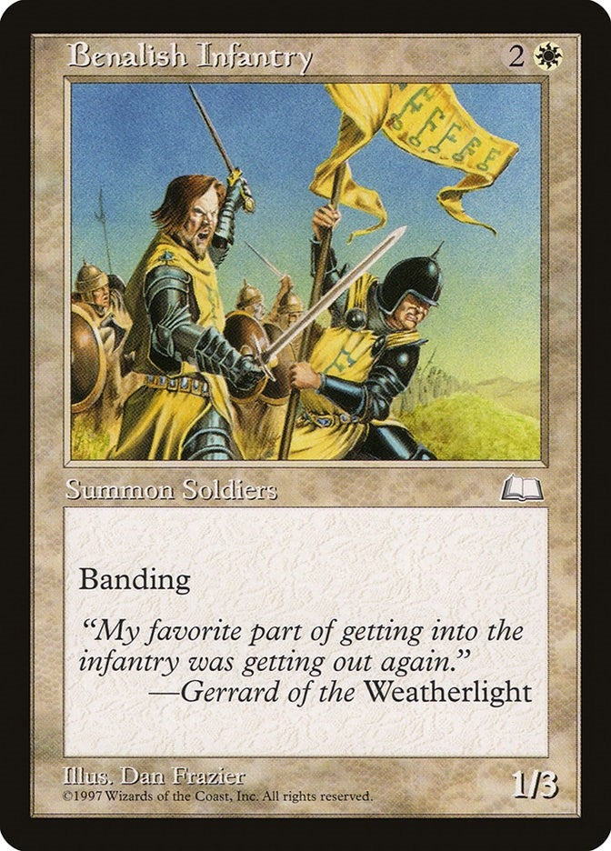 Image for Benalish Infantry (Weatherlight) - Magic: The Gathering