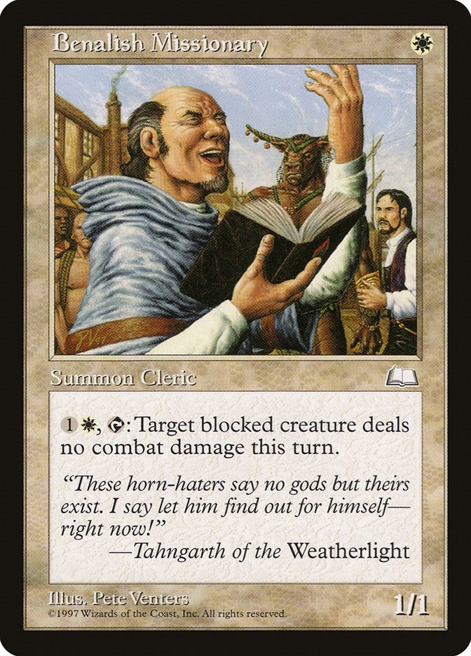 Image for Benalish Missionary (Weatherlight) - Magic: The Gathering