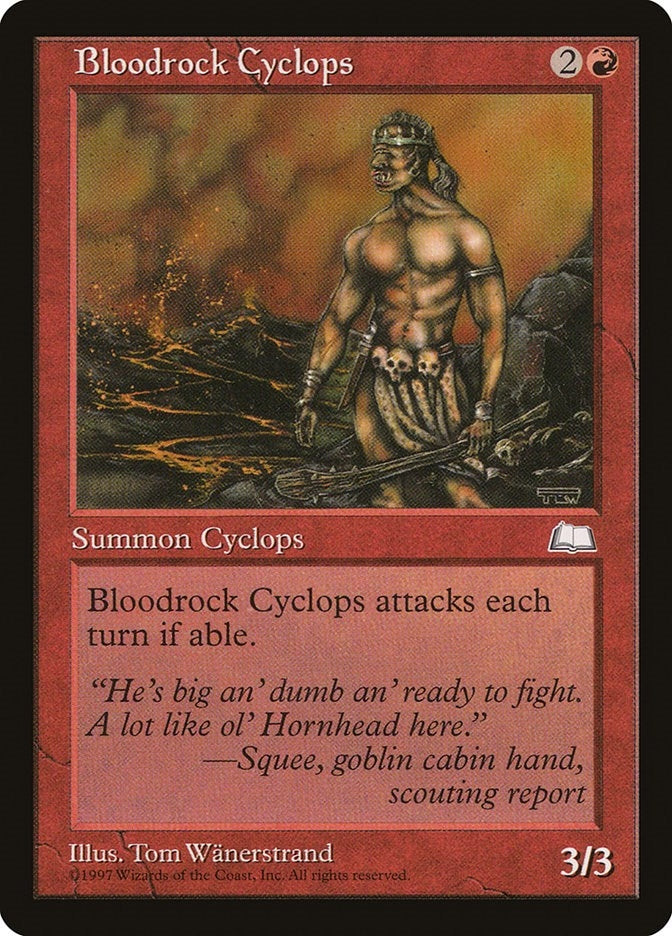 Image for Bloodrock Cyclops (Weatherlight) - Magic: The Gathering