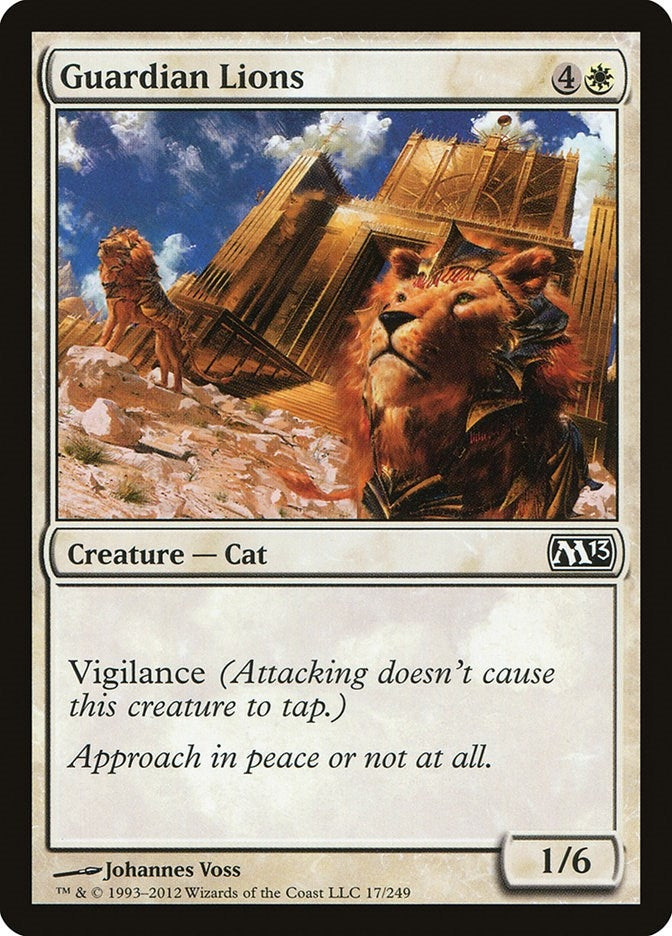 Image for Guardian Lions (Magic 2013 (M13)) (17) - Magic: The Gathering