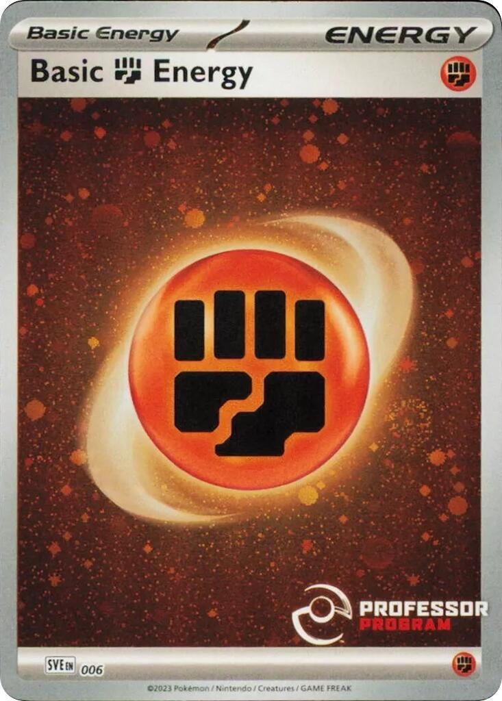 Image for Fighting Energy (2023) (Professor Program Promos) (006) - Pokemon