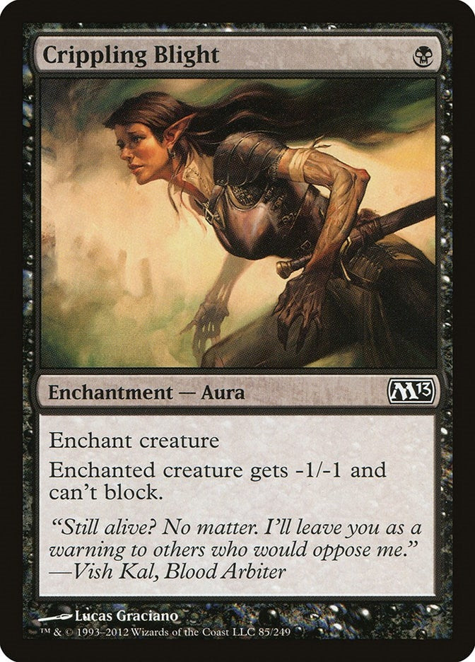 Image for Crippling Blight (Magic 2013 (M13)) (85) - Magic: The Gathering