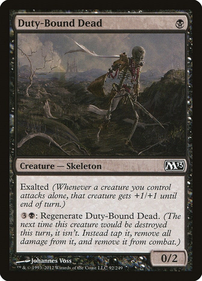 Image for Duty-Bound Dead (Magic 2013 (M13)) (92) - Magic: The Gathering