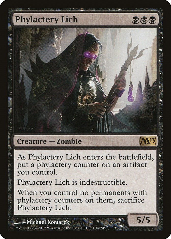 Image for Phylactery Lich (Magic 2013 (M13)) (104) - Magic: The Gathering