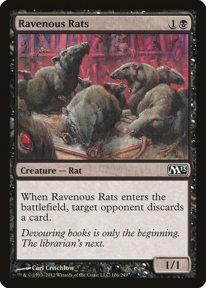 Image for Ravenous Rats (Magic 2013 (M13)) (106) - Magic: The Gathering