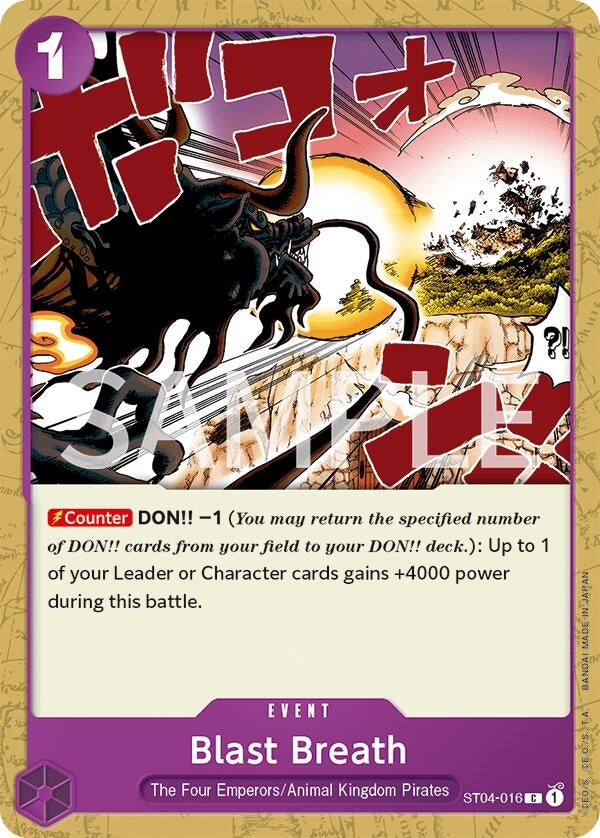 Image for Blast Breath (Revision Pack Cards) (ST04-016) - One Piece Card Game