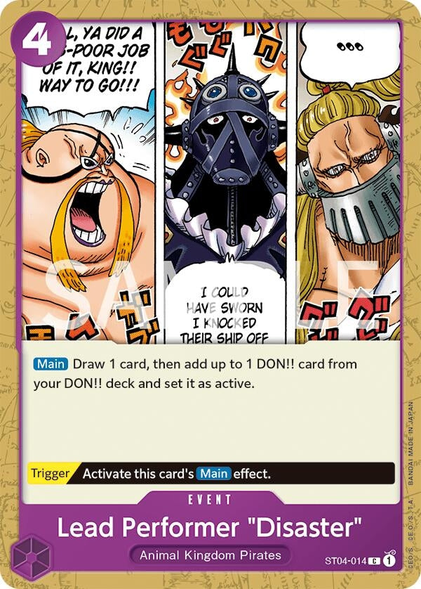 Image for Lead Performer "Disaster" (Revision Pack Cards) (ST04-014) - One Piece Card Game