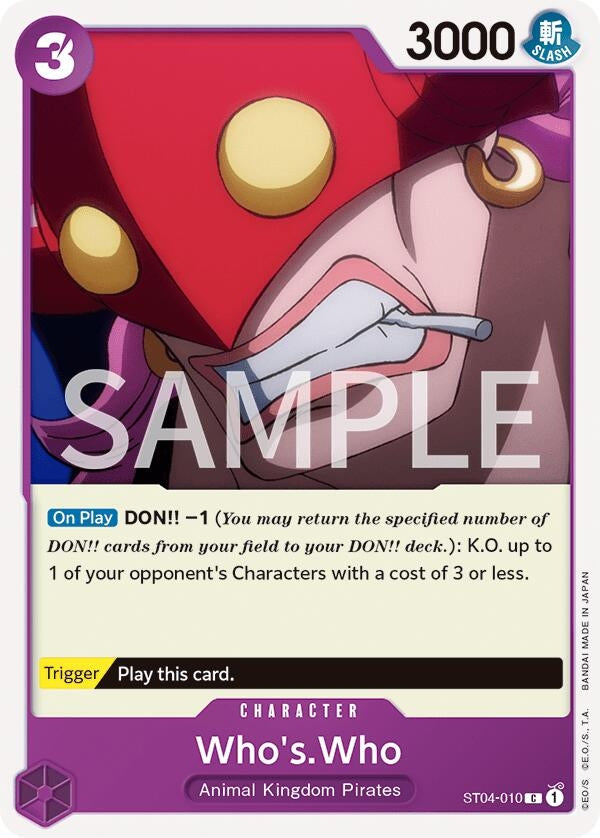 Image for Who's.Who (Revision Pack Cards) (ST04-010) - One Piece Card Game