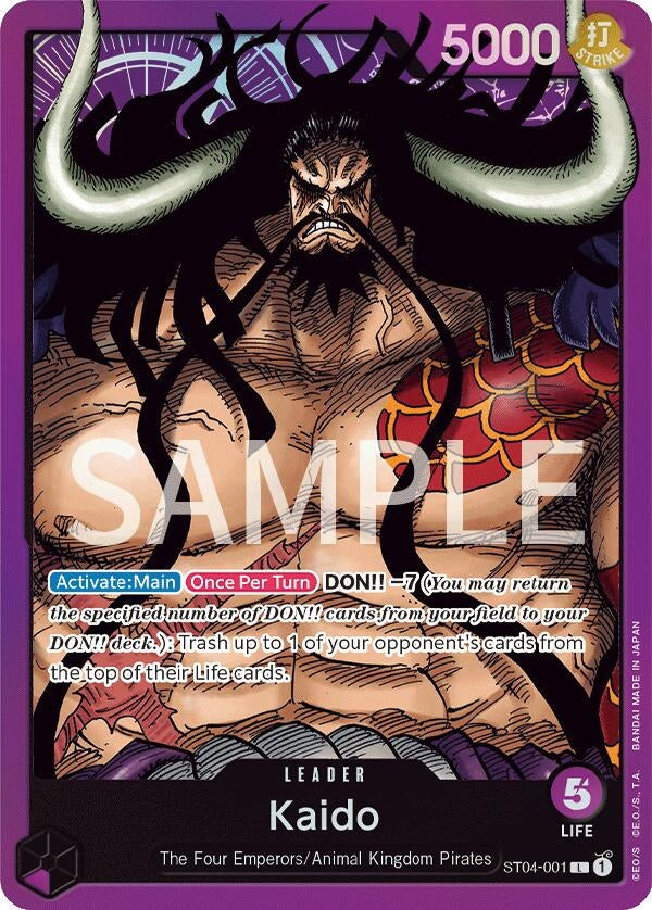 Image for Kaido (001) (Revision Pack Cards) (ST04-001) - One Piece Card Game
