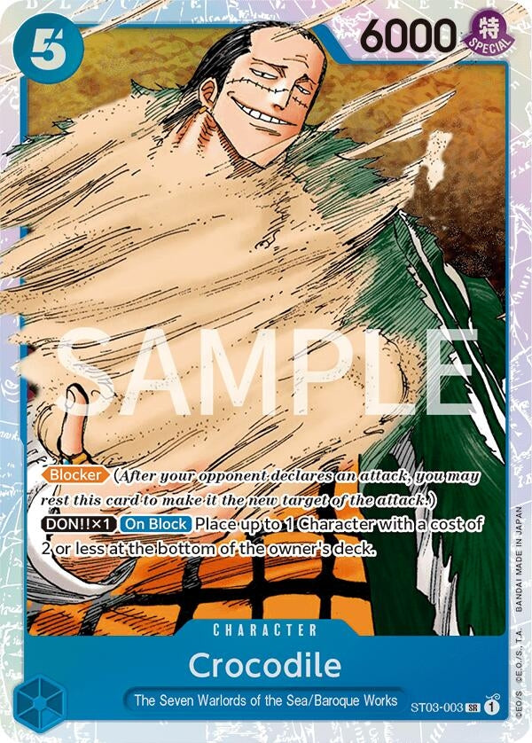 Image for Crocodile (003) (Revision Pack Cards) (ST03-003) - One Piece Card Game