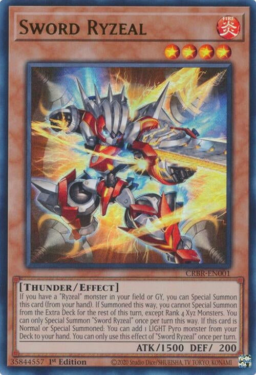 Image for Sword Ryzeal (Crossover Breakers) (CRBR-EN001) - YuGiOh