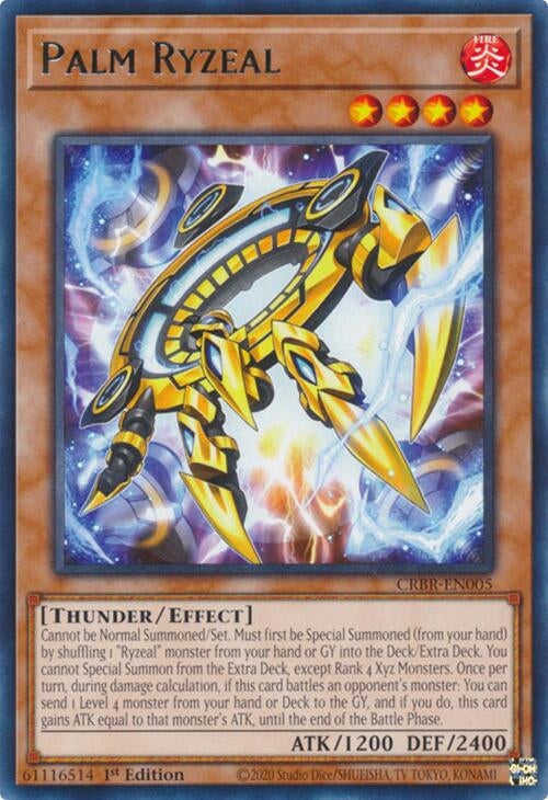 Image for Palm Ryzeal (Crossover Breakers) (CRBR-EN005) - YuGiOh