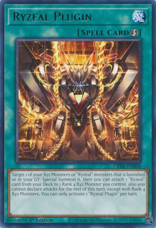 Image for Ryzeal Plugin (Crossover Breakers) (CRBR-EN008) - YuGiOh