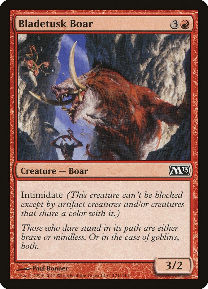 Image for Bladetusk Boar (Magic 2013 (M13)) (121) - Magic: The Gathering