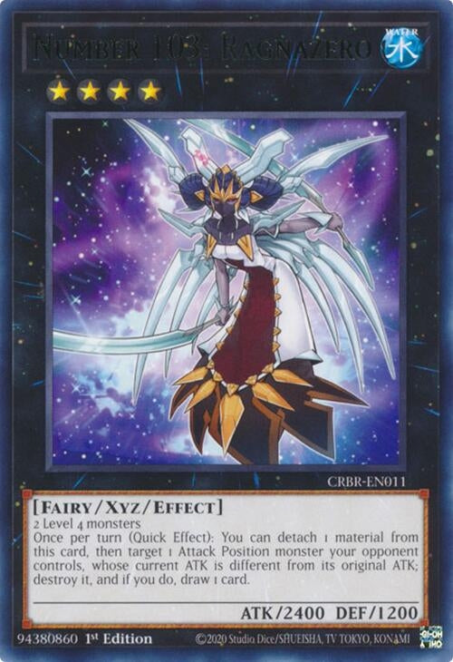 Image for Number 103: Ragnazero (Crossover Breakers) (CRBR-EN011) - YuGiOh