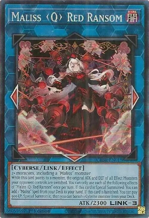 Image for Maliss Q Red Ransom (CR) (Crossover Breakers) (CRBR-EN018) - YuGiOh