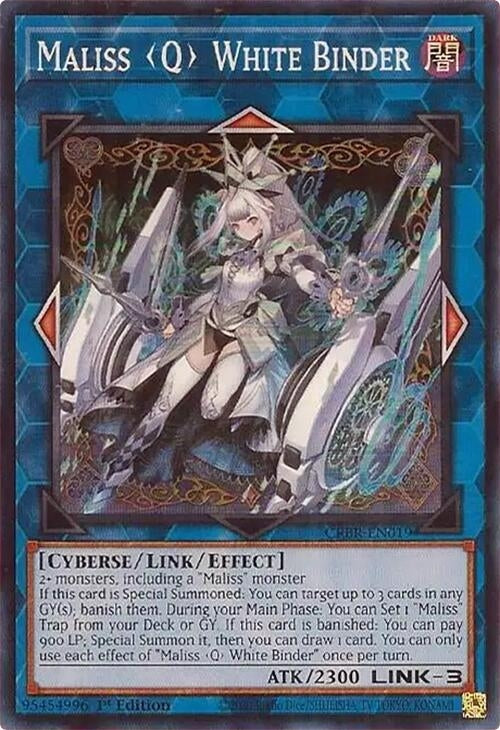 Image for Maliss Q White Binder (Crossover Breakers) (CRBR-EN019) - YuGiOh