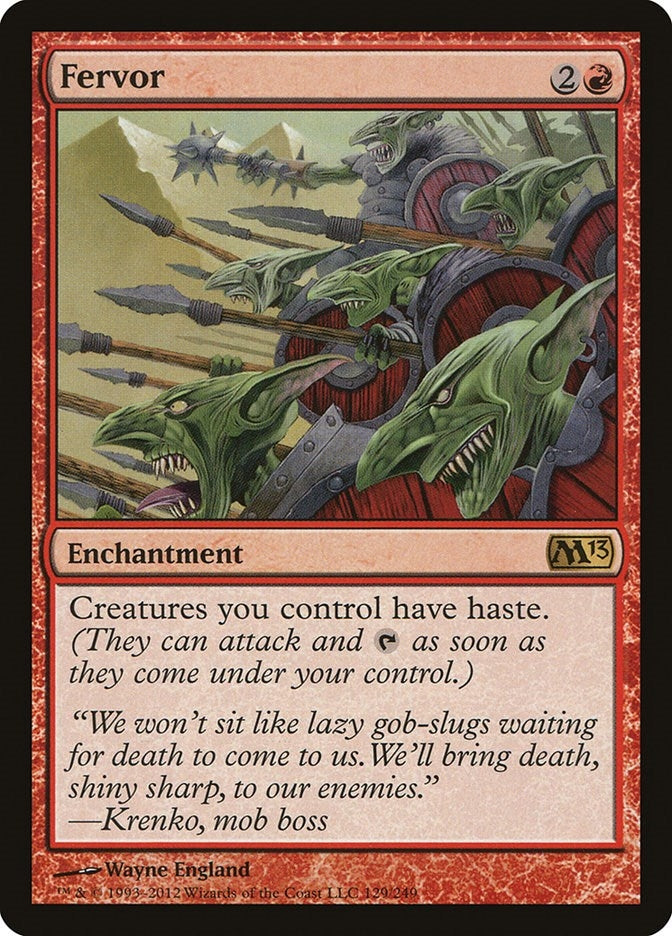 Image for Fervor (Magic 2013 (M13)) (129) - Magic: The Gathering