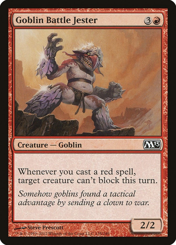 Image for Goblin Battle Jester (Magic 2013 (M13)) (135) - Magic: The Gathering