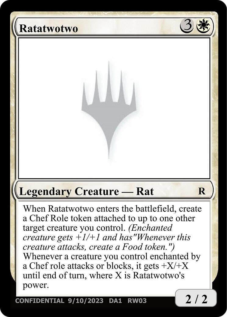 Image for Ratatwotwo (Un-Known Event Playtest Cards) - Magic: The Gathering