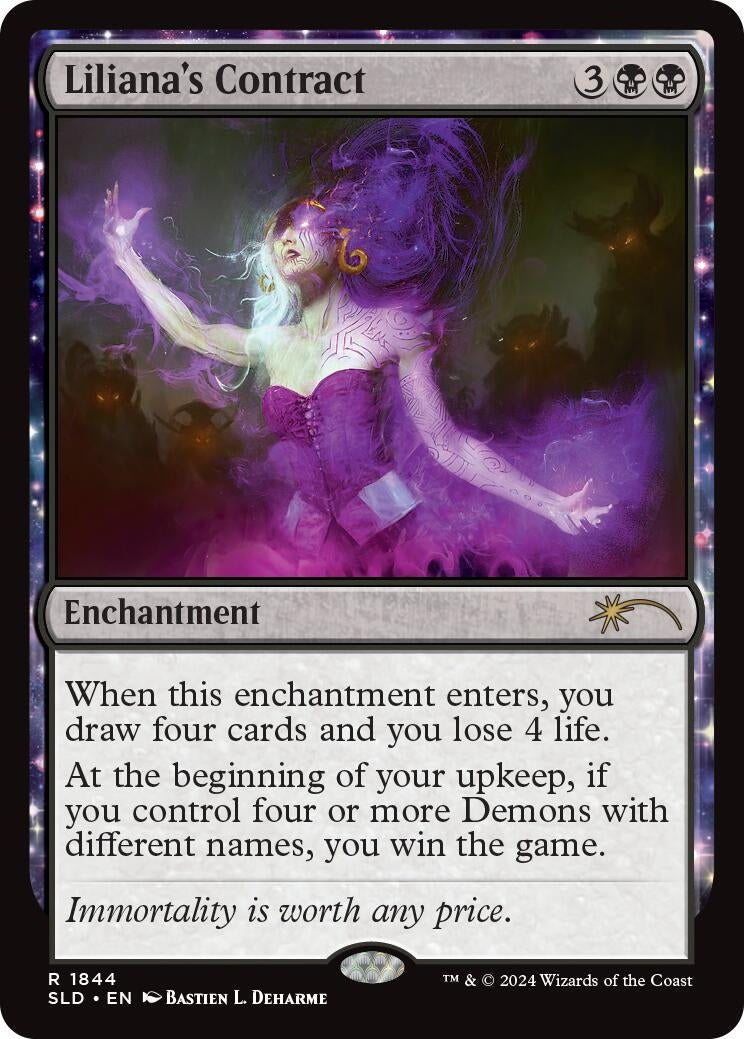 Image for Liliana's Contract (1844) (Secret Lair Drop Series) (1844) - Magic: The Gathering