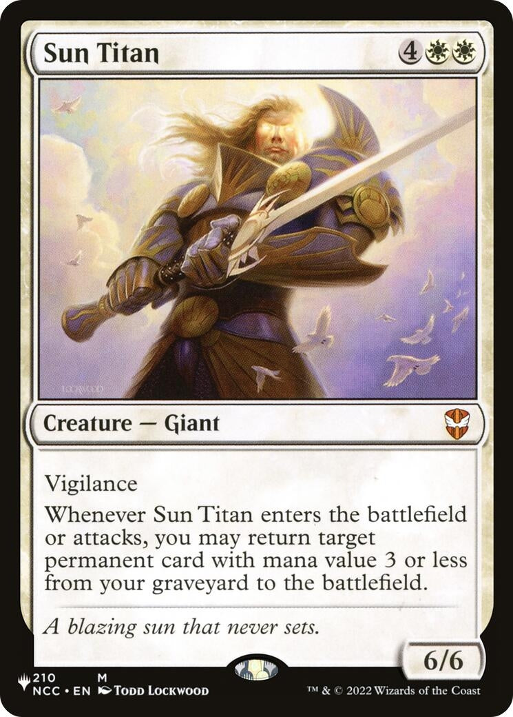 Image for Sun Titan (NCC) (The List Reprints) (210/093) - Magic: The Gathering