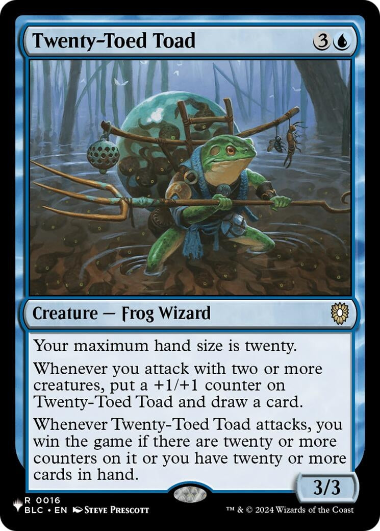 Image for Twenty-Toed Toad (The List Reprints) (0016) - Magic: The Gathering