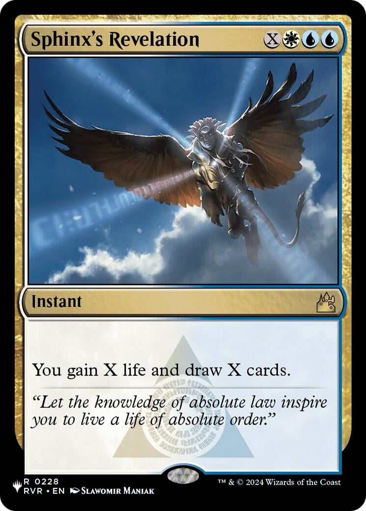 Image for Sphinx's Revelation (The List Reprints) (0228) - Magic: The Gathering