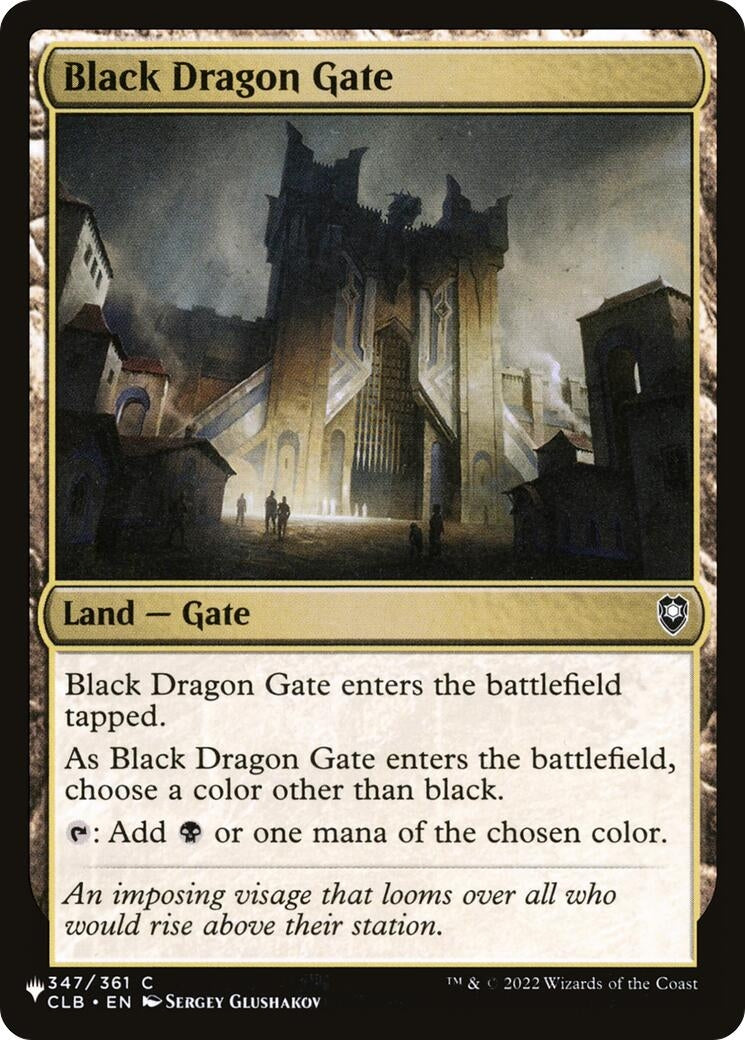 Image for Black Dragon Gate (The List Reprints) (347/361) - Magic: The Gathering