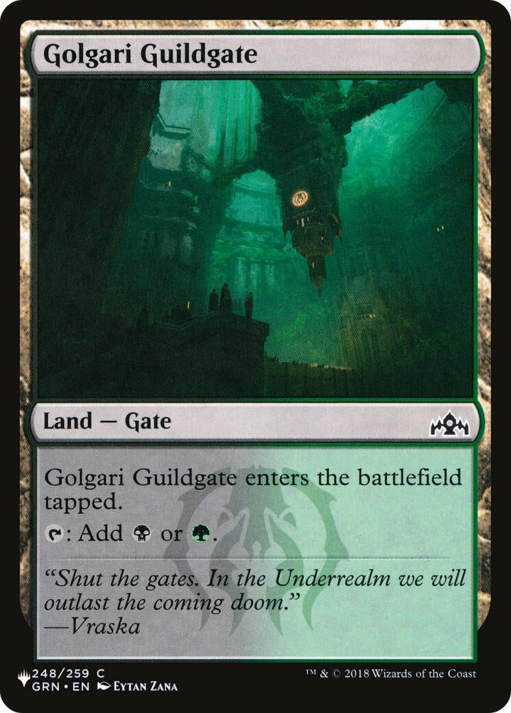 Image for Golgari Guildgate (The List Reprints) (248/259) - Magic: The Gathering