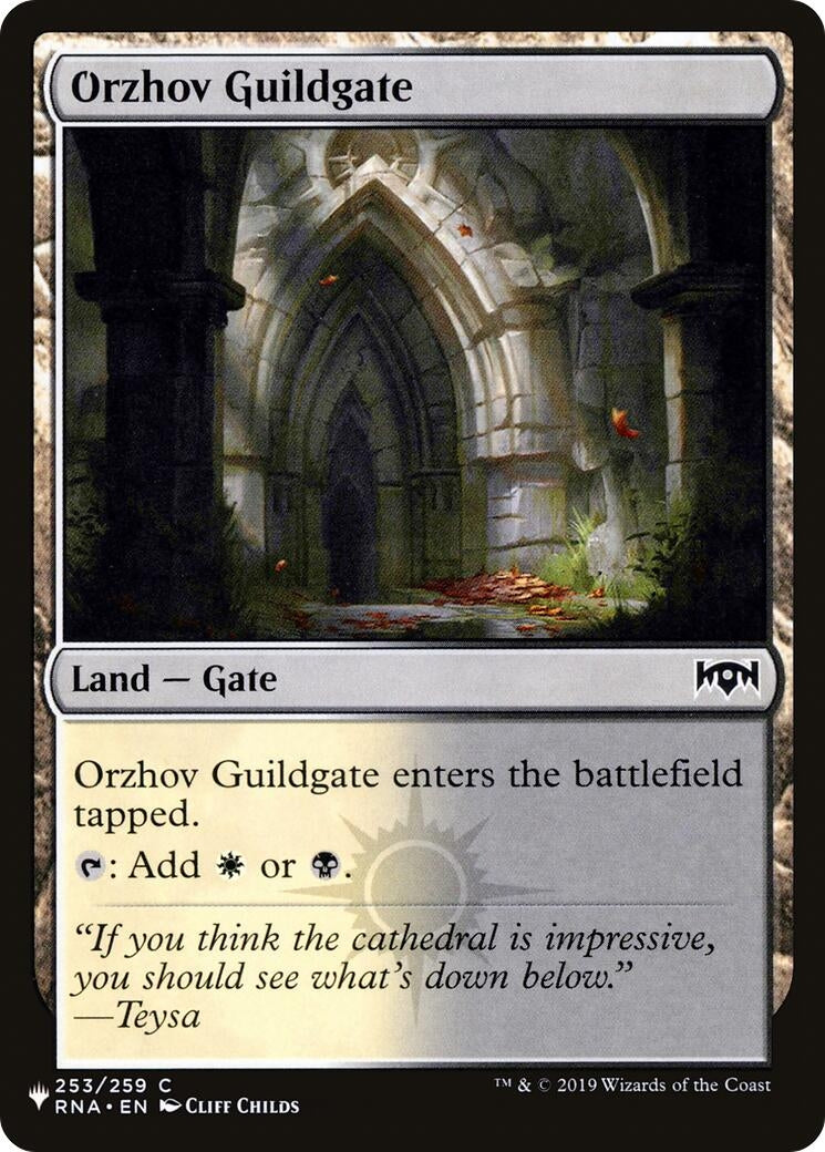 Image for Orzhov Guildgate (253) (The List Reprints) (253/259) - Magic: The Gathering