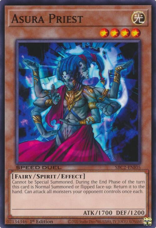 Image for Asura Priest (Speed Duel: Battle City Finals) (SBC2-ENI05) - YuGiOh