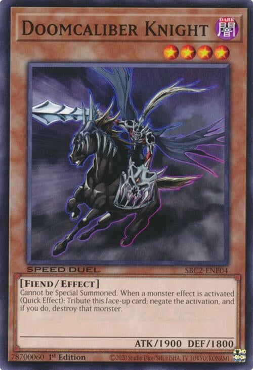 Image for Doomcaliber Knight (Speed Duel: Battle City Finals) (SBC2-ENE04) - YuGiOh