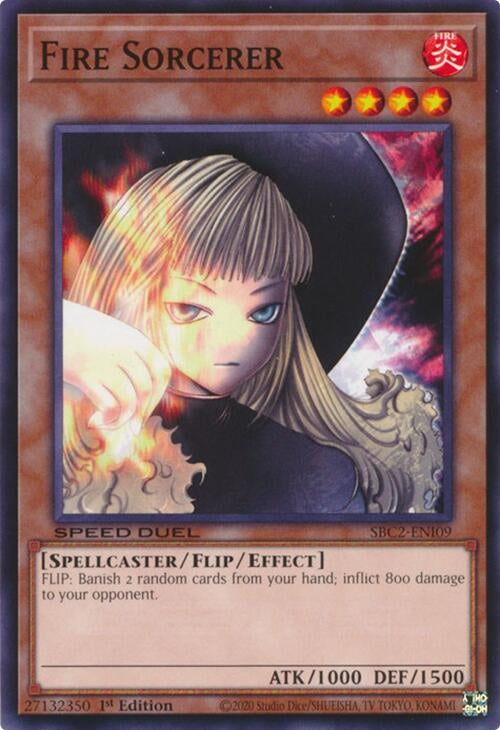 Image for Fire Sorcerer (Speed Duel: Battle City Finals) (SBC2-ENI09) - YuGiOh
