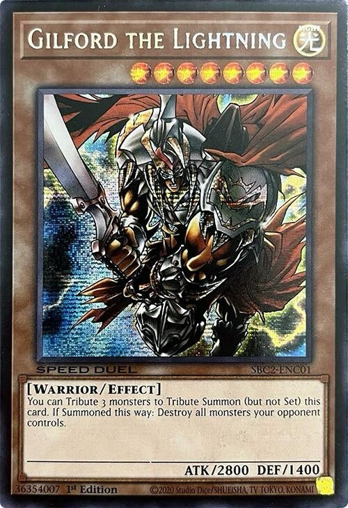 Image for Gilford the Lightning (PSR) (Speed Duel: Battle City Finals) (SBC2-ENC01) - YuGiOh