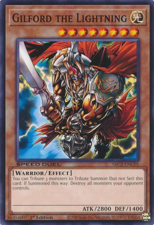 Image for Gilford the Lightning (Speed Duel: Battle City Finals) (SBC2-ENC01) - YuGiOh