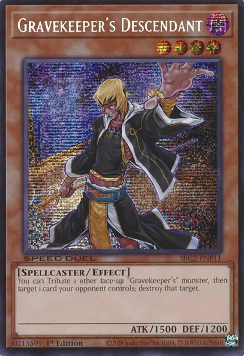 Image for Gravekeeper's Descendant (PSR) (Speed Duel: Battle City Finals) (SBC2-ENF11) - YuGiOh