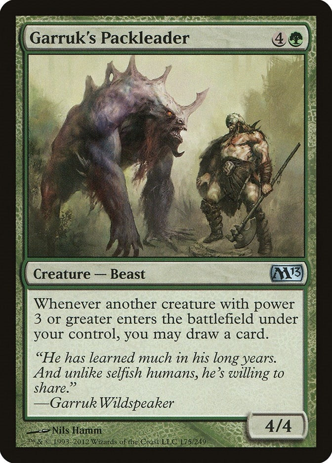 Image for Garruk's Packleader (Magic 2013 (M13)) (175) - Magic: The Gathering