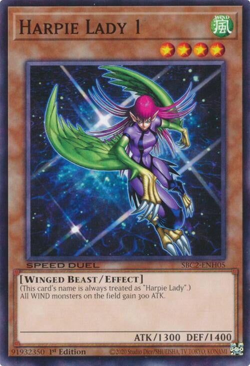 Image for Harpie Lady 1 (Speed Duel: Battle City Finals) (SBC2-ENH05) - YuGiOh