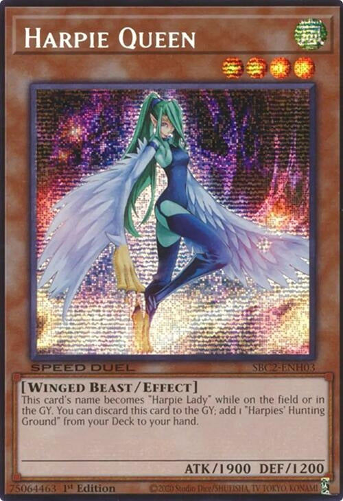 Image for Harpie Queen (PSR) (Speed Duel: Battle City Finals) (SBC2-ENH03) - YuGiOh