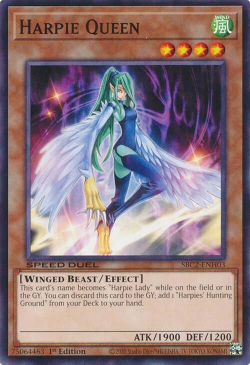 Image for Harpie Queen (Speed Duel: Battle City Finals) (SBC2-ENH03) - YuGiOh