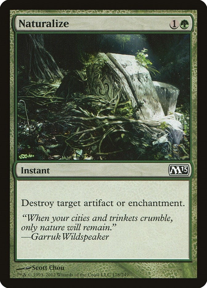 Image for Naturalize (Magic 2013 (M13)) (178) - Magic: The Gathering