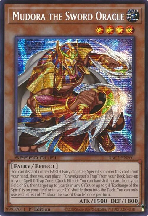 Image for Mudora the Sword Oracle (PSR) (Speed Duel: Battle City Finals) (SBC2-ENF01) - YuGiOh