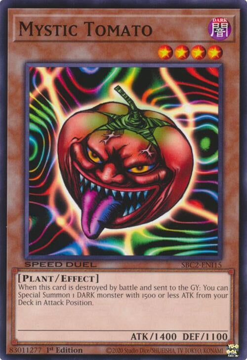 Image for Mystic Tomato (Speed Duel: Battle City Finals) (SBC2-ENI15) - YuGiOh