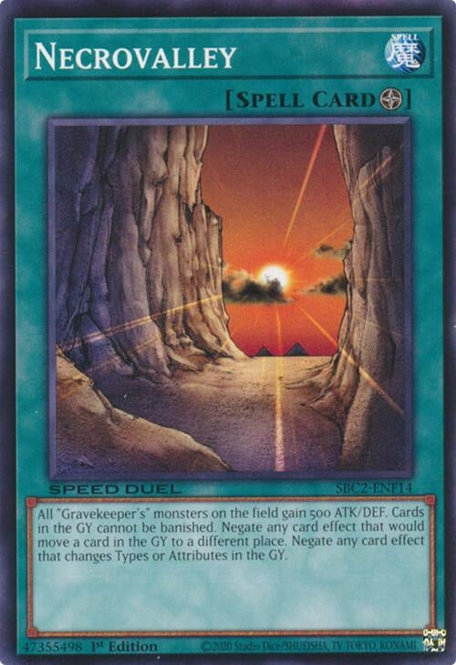 Image for Necrovalley (Speed Duel: Battle City Finals) (SBC2-ENF14) - YuGiOh